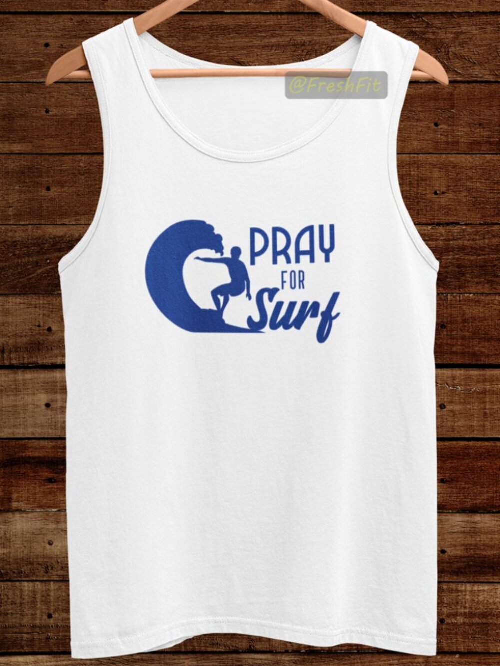 🆕Pray For Surf White Tank Top